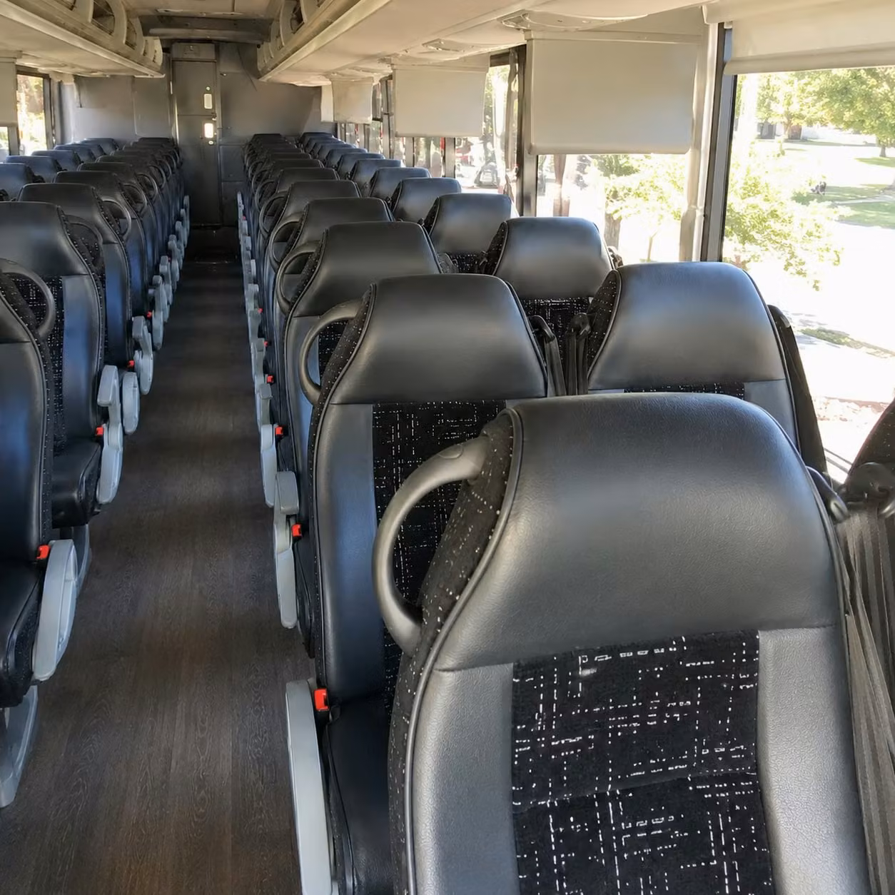arlington charter bus interior