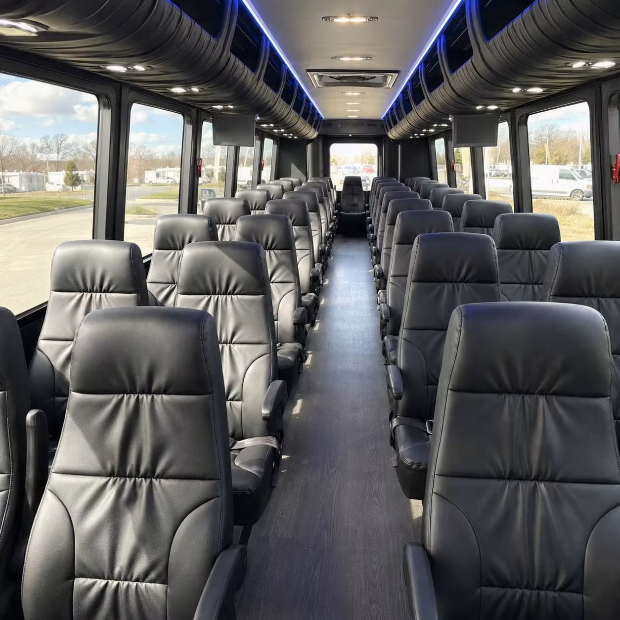 event transportation bus rentals in arlington